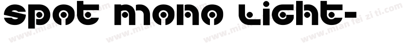 Spot Mono light字体转换